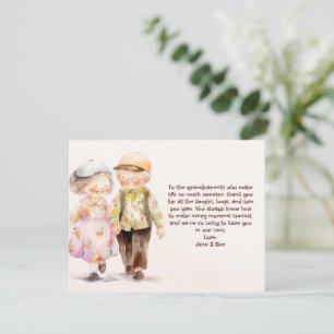 Floral Grandparents Day Holiday Card