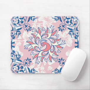Floral Graphic Art, Rangoli Bright Life Mouse Pad