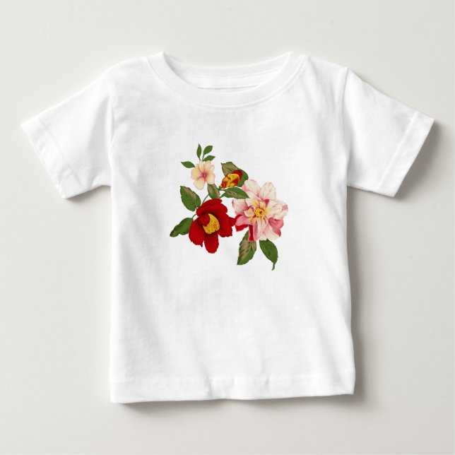 Floral graphic baby t-shirt (Front)