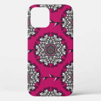 Floral Graphic Flowers Pink Seamless