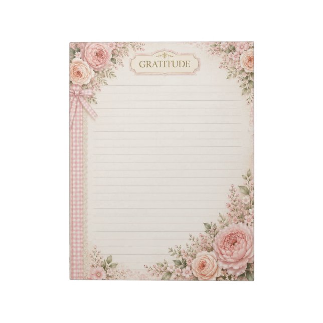 Floral Gratitude Notepad (Rotated)