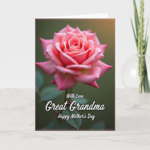 Floral Great Grandma Day Card