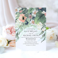 Floral Greenery Summer Garden Romantic Wedding