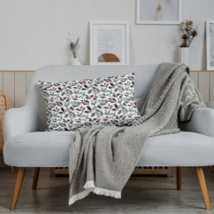 Floral Greenery Watercolor Seamless Pattern Pillowcase