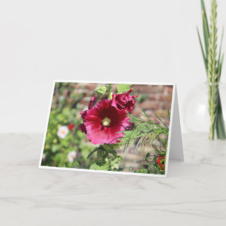 Floral greeting card