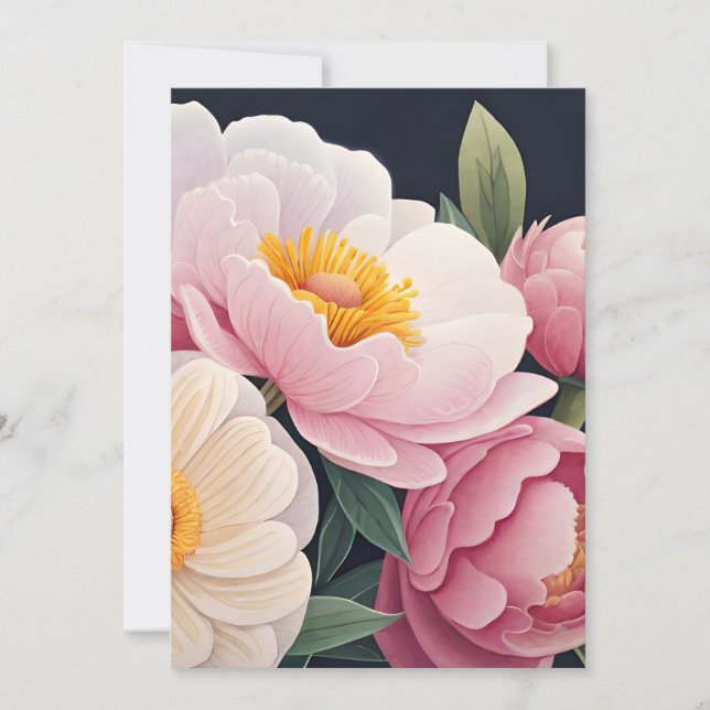 Floral greeting card (Front)