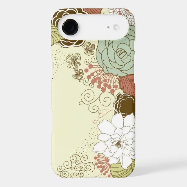 Floral Greeting Case-Mate iPhone Case (Back)
