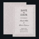 Floral Grey Lilac Save The Date<br><div class="desc">A white rose outline pattern on a grey lilac (or any colour) background,  these save the date cards are perfect for your wedding or any other occasion. If you like thicker paper,  use the Matte paper or for a shimmery look,  the Pearl Shimmer paper. MATCHING items in our store.</div>