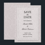 Floral Grey Lilac Save The Date<br><div class="desc">A white rose outline pattern on a grey lilac (or any colour) background,  these save the date cards are perfect for your wedding or any other occasion. If you like thicker paper,  use the Matte paper or for a shimmery look,  the Pearl Shimmer paper. MATCHING items in our store.</div>