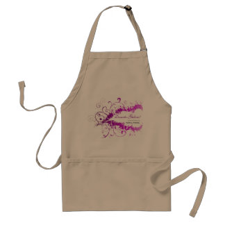 Floral grunge apron