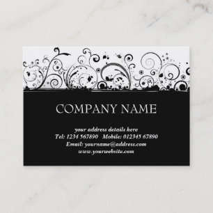 Floral Grunge Business Card