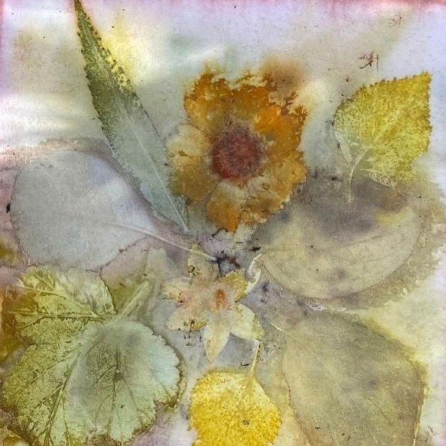 Floral Grunge Muted Autumn Leaves Design Tissue Paper (Creator Uploaded)