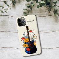 Floral Guitar Art
