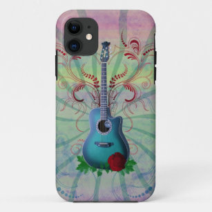 Floral Guitar iPhone 11 Case