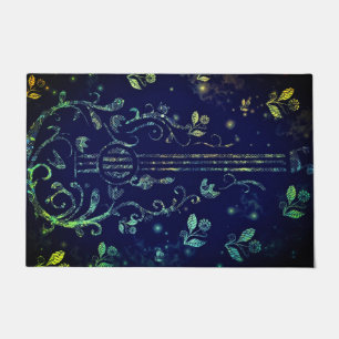 Floral Guitar Doormat - Painting