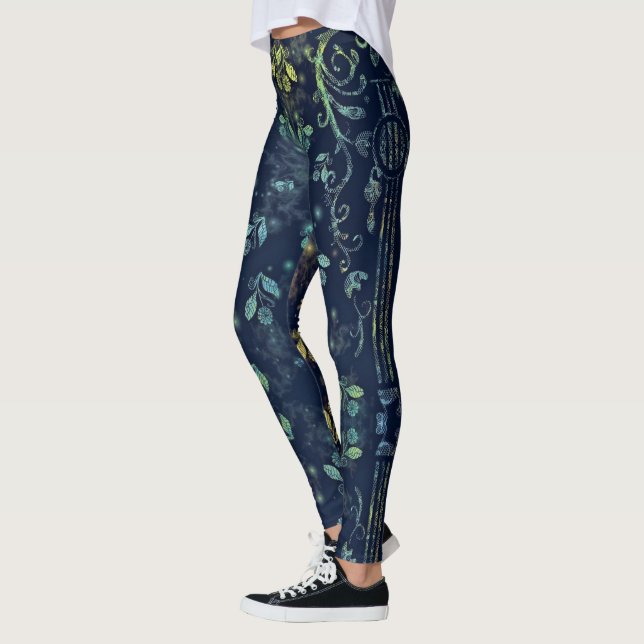 Floral Guitar Leggings (Left)