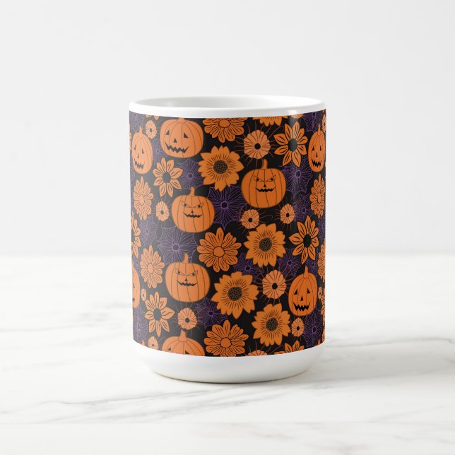 Floral Halloween Coffee Mug (Center)