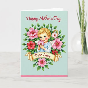 Floral Halo Mothers Day Card