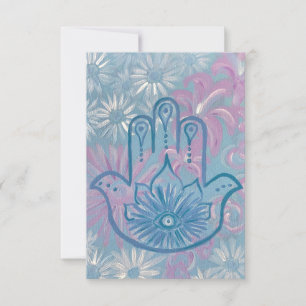 Floral Hamsa Greeting Cards
