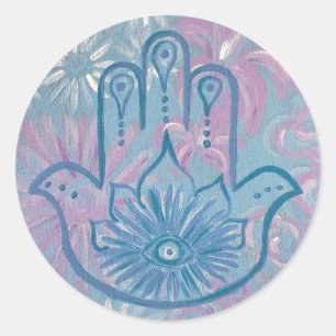 Floral Hamsa Sticker