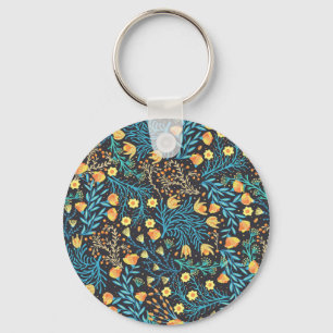 Floral Hand Drawn: Creative Seamless Key Ring