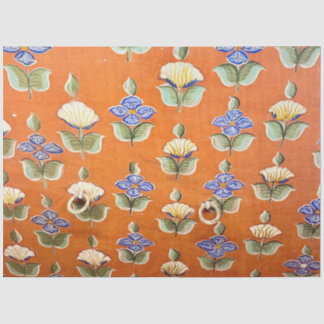 Floral hand painted Indian wall art Tissue Paper