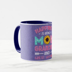 Floral Happiness is Mum & Grandma Coffee Mug