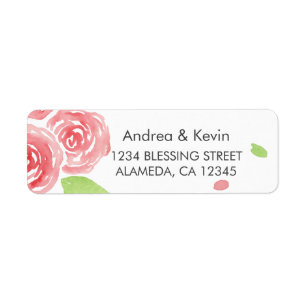 Floral Happiness Return Address Label