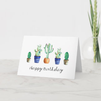 Floral Happy Birthday Greeting Card