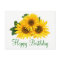 Floral Happy Birthday Sunflower Yellow Flowers