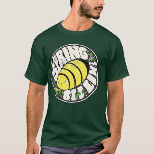 Floral Happy Hippie Fat Bee Spring Bee Like T-Shirt