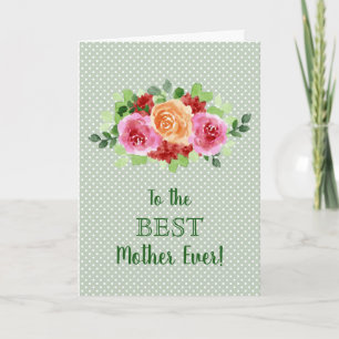 Floral Happy Mother's Day Card