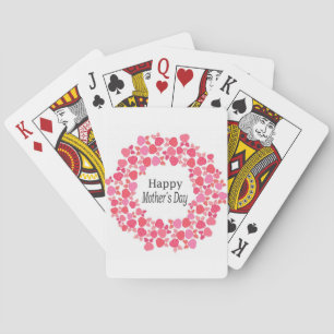 Floral Happy Mothers Day Playing Cards
