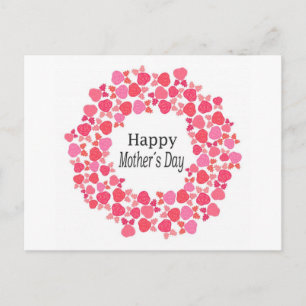 Floral Happy Mothers Day Postcard
