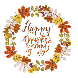 Floral Happy Thanksgiving Tableware Paper Plate