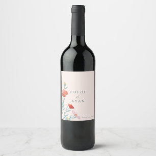 Floral Harmony Food and Beverage Label Set