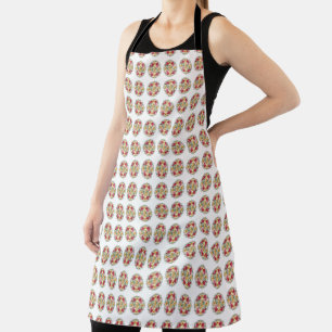 Floral Harmony Mandala Apron