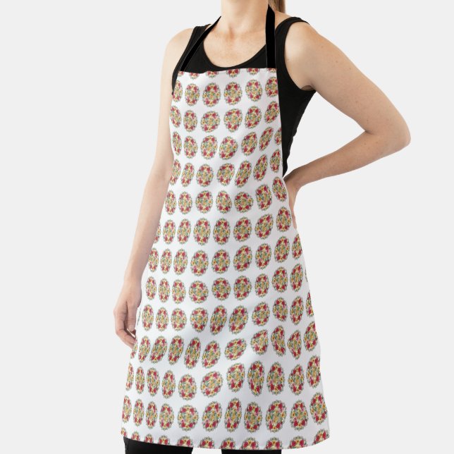 Floral Harmony Mandala Apron (Insitu)