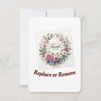 Floral Harmony Thank you Post-cards