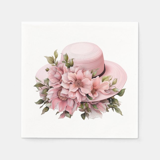 Floral Hat Napkin (Front)