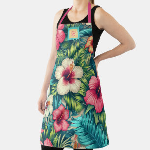 Floral Hawaiian/tropical Apron