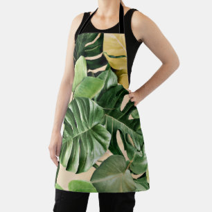 Floral/Hawaiian/Tropical leaf Apron