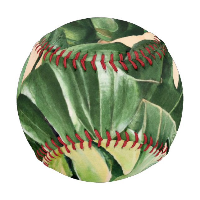 Floral/Hawaiian/Tropical leaf Baseball (Front)
