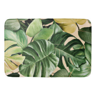Floral/Hawaiian/Tropical leaf Bath Mat