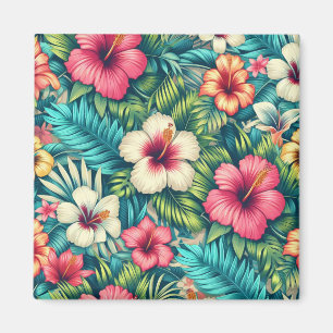 Floral Hawaiian/tropical Magnet