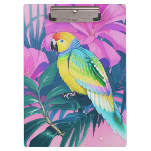 Floral/Hawaiian/Tropical/parrot Clipboard