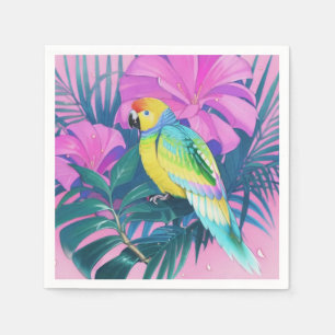 Floral/Hawaiian/Tropical/parrot Napkin