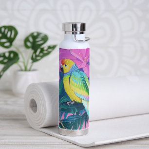 Floral/Hawaiian/Tropical/parrot Water Bottle