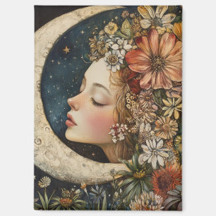 Floral Headdress & Crescent Moon 2 Magnet