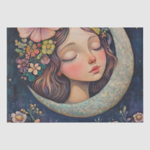Floral Headdress & Crescent Moon Tissue Paper